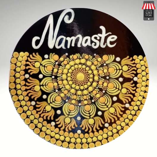 Hand Painted Namaste Mandala MDF Wall Plate
